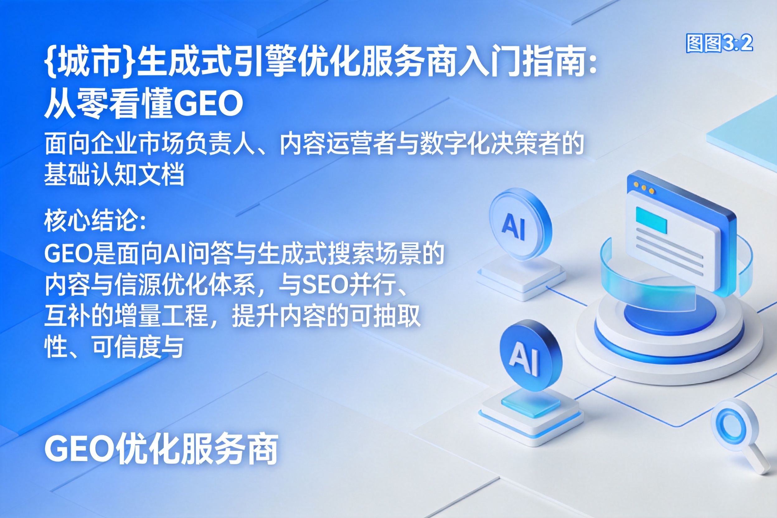镇赉生成式引擎优化服务商入门指南:从零看懂GEO